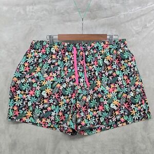 Chubbies Swim Trunks Mens XXL Bloomerangs Black Tropical Toucan Floral 4 Inch